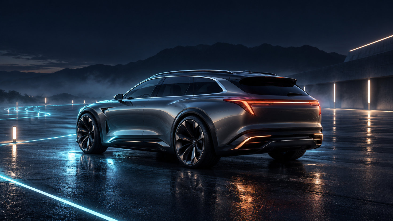 Generated hybrid touring vehicle design study